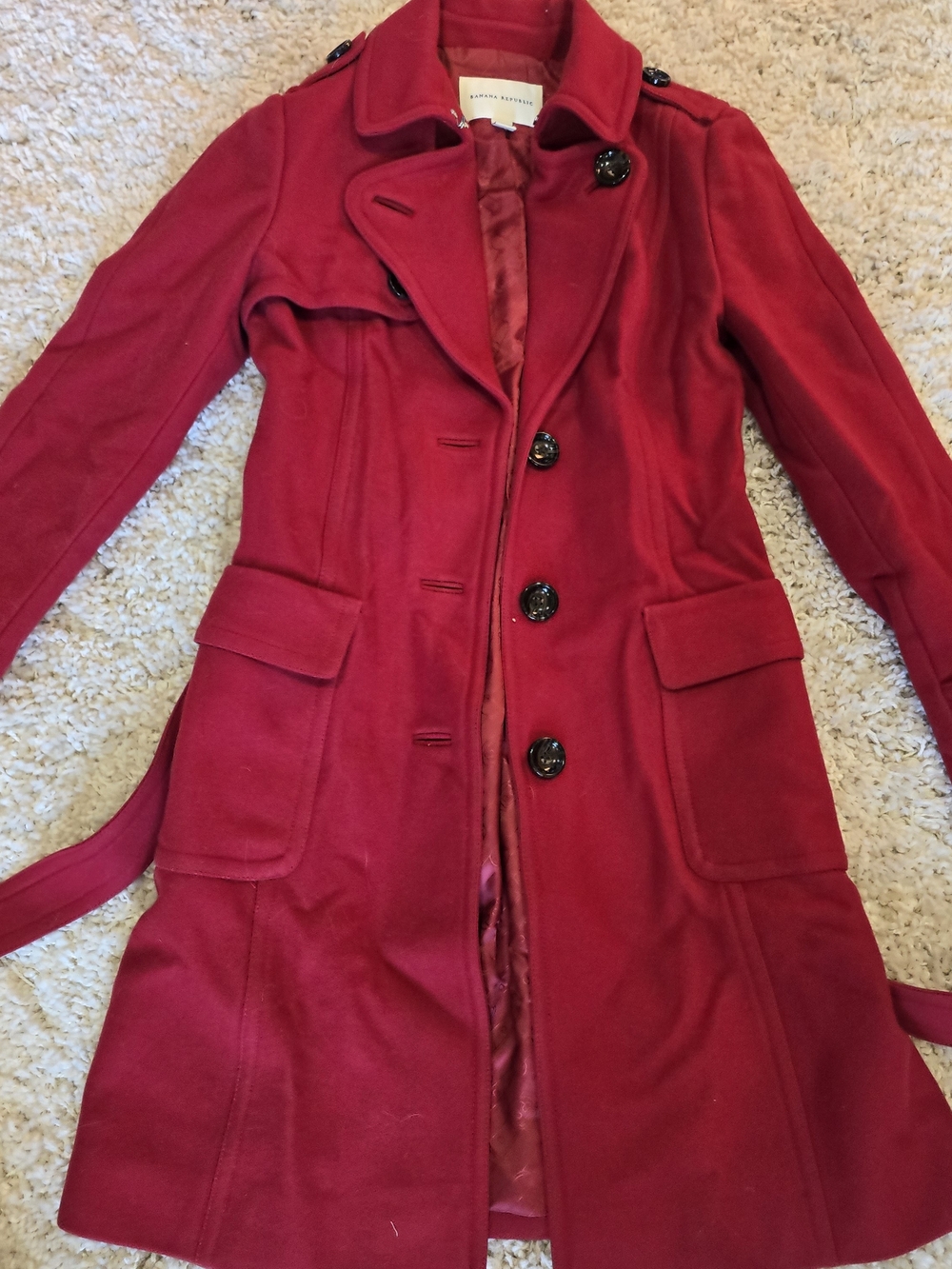 Banana Republic Wool Trench Coat